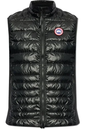 Canada Goose Jakke, Herre, Sort, L, Uld, Vest med stående krave