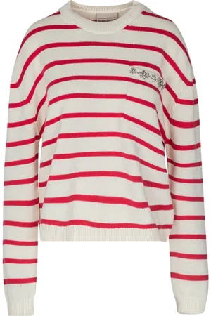 SEMICOUTURE Strik, Dame, Flerfarvet, S, Bomuld, Rita A Bomuld Rhinestone Sweater