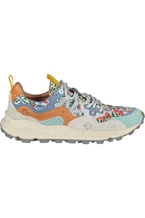 Flower Mountain Sko, Dame, Flerfarvet, 37 EU, Læder, Trekking sneakers i teknisk stof og ruskind