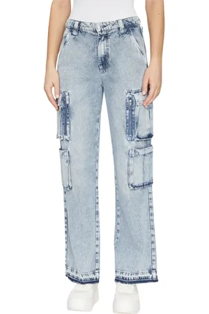 Guess Jeans, Dame, Blå, W27, Denim, Cargo Soulful Denim Jeans