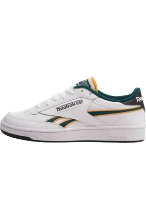 Reebok Sko, Herre, Hvid, 40 EU, Læder, Club C Revenge Sneakers Hvid, Kinetic Blå Unleashed Grøn -41