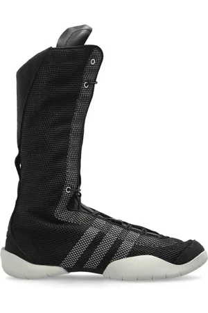 Y-3 Sko, Dame, Sort, 38 1/2 EU, Læder, Høje sneakers Regu Boot
