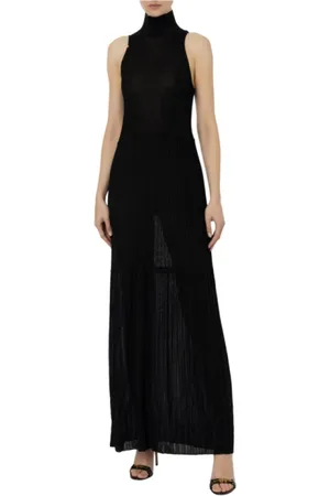 Elisabetta Franchi Kjole, Dame, Sort, M, Maxi Dresses