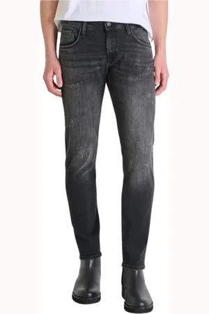 Antony Morato Jeans, Herre, Sort, W34, Bomuld, Komfort Tapered Fit Jeans