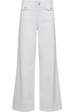 Mos Mosh Jeans, Dame, Hvid, W25, Bomuld, Hvide Jeans med 70