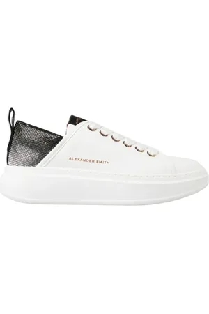 Alexander Smith Sko, Dame, Hvid, 40 EU, Læder, Wembley Woman Dark Silver