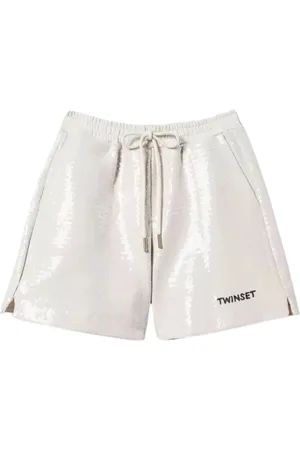 Twin-Set Shorts, Dame, , S, Bomuld, Paillet Bermuda Shorts