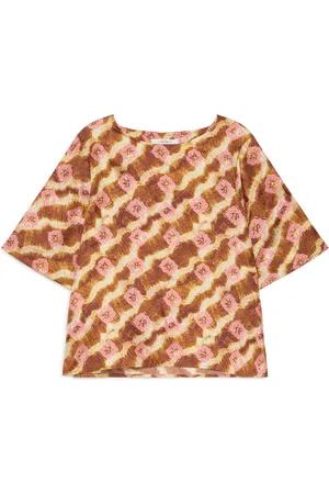 Maliparmi Top, Dame, Flerfarvet, M, Samling Print Skjorte