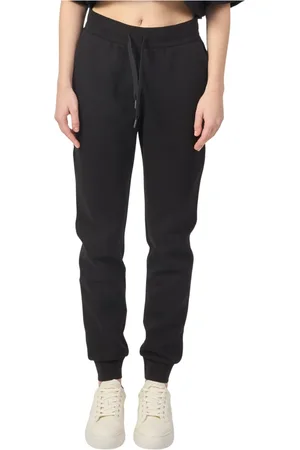 Armani Exchange Bukser, Dame, Sort, XS, Bomuld, Sort snøre bukser