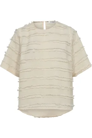 Co`Couture Top, Dame, Hvid, L, Uld, Off Belindacc Bluse Toppe