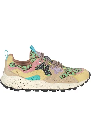 Flower Mountain Sko, Dame, Flerfarvet, 39 EU, Læder, Trekking sneakers i teknisk stof og ruskind