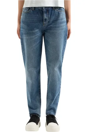 Armani Exchange Jeans, Dame, Blå, W28, Denim, Blå Denim 5-Lomme Bukser