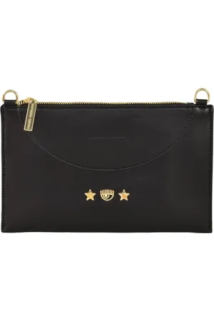 Chiara Ferragni Taske, Dame, Sort, ONE SIZE, Uld, Stilfuld Popchette Taske med Skulderrem