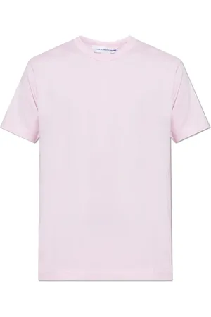 Comme des Garçons Top, Herre, Lyserød, XS, Bomuld, T-shirt med trykt logo