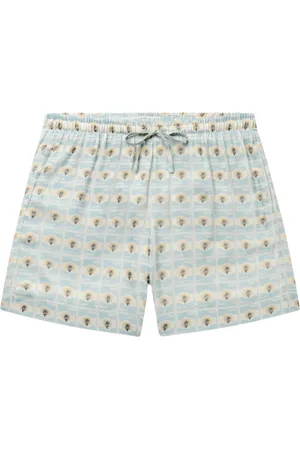 BALR. Shorts, Herre, Flerfarvet, S, Stempelboks Bermuda Lys Hvid