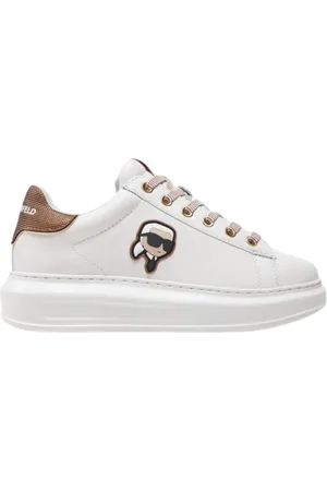 Karl Lagerfeld Sko, Dame, Hvid, 36 EU, Sneakers kapri nft metalmesh kl62531n lthr