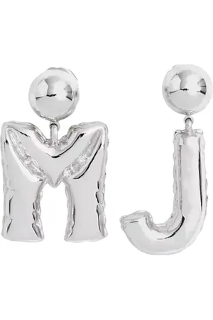 Marc Jacobs Tilbehør, Dame, Grå, ONE SIZE, Sølv Ballon Øreringe