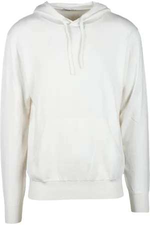 PEOPLE OF SHIBUYA Sweathshirts & Hoodies, Herre, Hvid, 2XL, Cashmere, Cashmere Blanding Strik Trøje