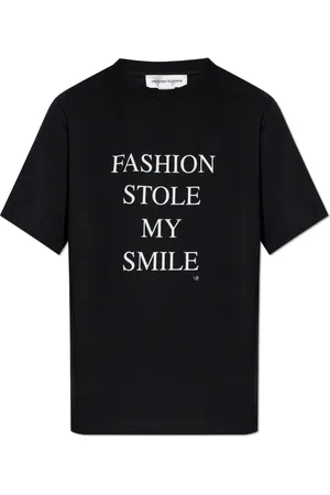 Victoria Beckham Top, Dame, Sort, L, Bomuld, T-shirt med tryk