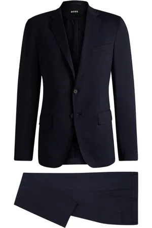 HUGO BOSS Jakkesæt, Herre, Blå, 2XL, Mørkeblåt Hjem Vestit Sæt