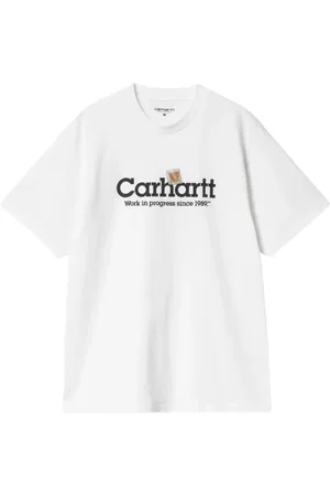 Carhartt Top, Herre, Hvid, M, Bomuld, Afslappet Bomuld T-shirt