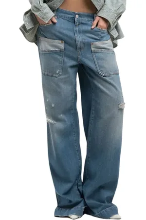 Replay Jeans, Dame, Blå, W27, Uld, Blå Stilfulde Bukser