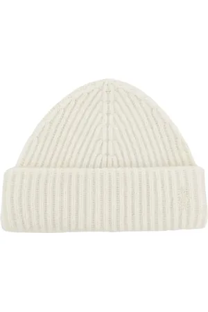 Ralph Lauren Tilbehør, unisex, , ONE SIZE, Uld, Flødehat med logo
