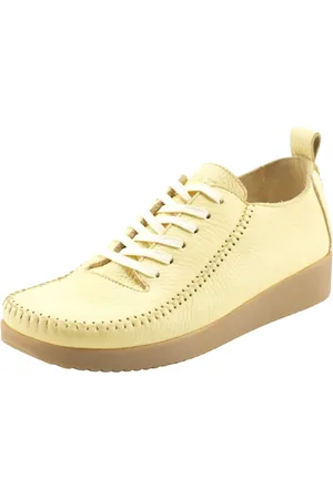 Nature Sko, Dame, Gul, 41 EU, Bomuld, Elly Sko Leather