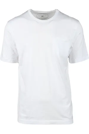 FEDELI Top, Herre, Hvid, 3XL, Bomuld, Bomuld T-shirt