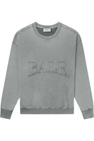 BALR. Sweathshirts & Hoodies, Herre, Grå, L, Bomuld, Urban Vasket Duegrå Box