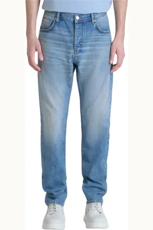 Antony Morato Jeans, Herre, Blå, W34, Denim, Almindelig lige pasform denim jeans