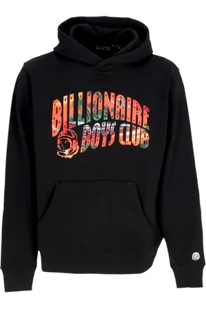 Billionaire Boys Club Sweathshirts & Hoodies, Herre, Sort, L, Bomuld, Let Sweatshirt Mand Tropisk Ø Fill Arch Logover Popover Hættetrøje Sort