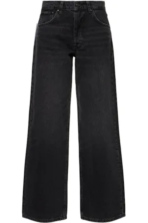 ANINE BING Jeans, Dame, Grå, W25, Bomuld, Mørkegrå Manon Jeans