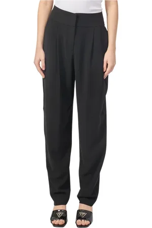 Armani Exchange Bukser, Dame, Sort, M, Polyester, Formelle sorte bukser med høj talje