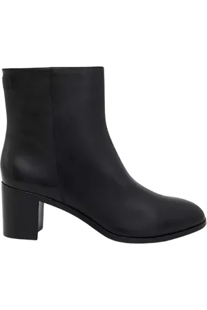 Ralph Lauren Sko, Dame, Sort, 39 1/2 EU, Læder, Sort læder ankelstøvler Cassie