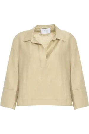 Kaos Bluser & Skjorter, Dame, , S, Uld, Polo Krave Bluse Ss25