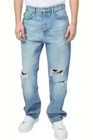 HUGO BOSS Jeans, Herre, Blå, W33, Denim, Blå Baggy Nate Denim Jeans