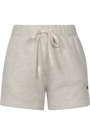 Autry Shorts, Dame, Grå, XS, Bomuld, Sporty Felpa Shorts med Broderet Logo