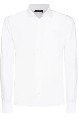 ZANONE Skjorte, Herre, Hvid, 2XL, Hvid Skjorte Klassisk Stil