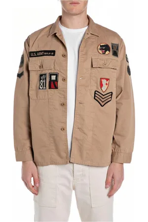 Replay Jakke, Herre, , 2XL, Uld, Jakke med lapper og store lommer
