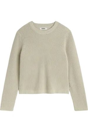 ECOALF Strik, Dame, Grå, L, Bomuld, Strikket Dame Mist Sweater