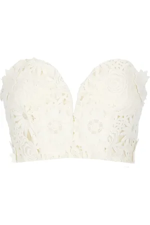 ROTATE Top, Dame, , L, Ivory Blonde V-Neck Top