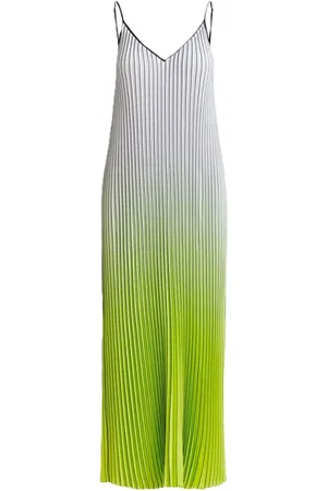 Essentiel Antwerp Kjole, Dame, Flerfarvet, S, Polyester, Plisseret Maxikjole Let A-linje Justerbare Stropper
