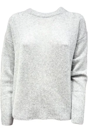 Lisa Yang Strik, Dame, Grå, M, Cashmere, Hyggelig Cashmere Silk Sweater