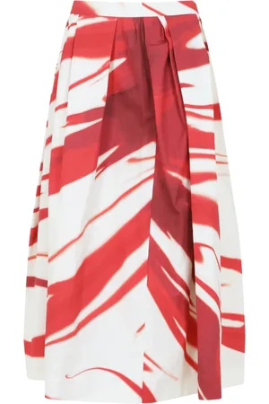 DRIES VAN NOTEN Nederdel, Dame, Flerfarvet, M, Blomstret A-Line Nederdel