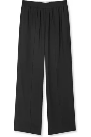 Mads Norgaard Bukser, Dame, Sort, 3XL, Uld, Let Crepe Harper Sorte Bukser