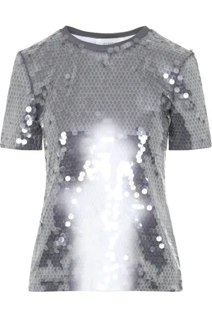 Sportmax Top, Dame, Grå, S, Uld, Grå T-shirt til kvinder