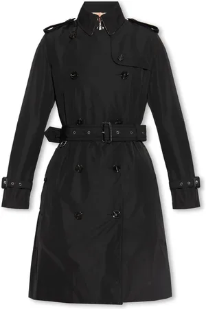 Burberry Frakke, Dame, Sort, M, Kensington trench coat