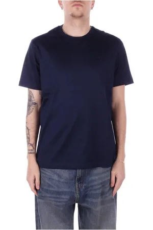 Paul & Shark Top, Herre, Blå, M, Bomuld, Blå Yachting Logo T-shirt