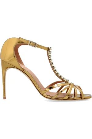 MALONE SOULIERS Sko, Dame, Gul, 41 EU, Læder, Erika hælede sandaler